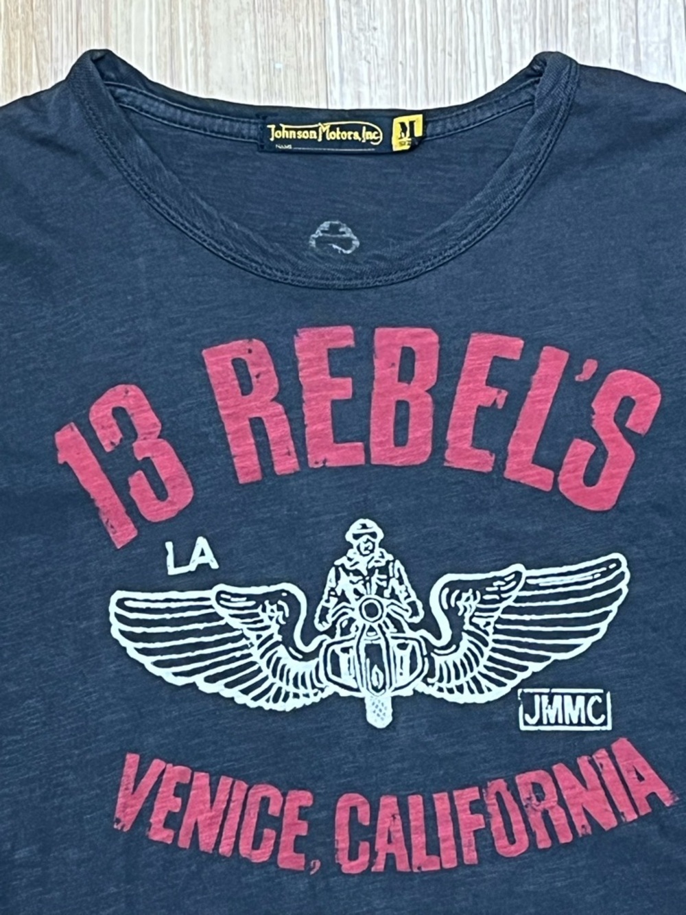 Johnson Motors 13 Rebels Venice T-Shirt Tee - SZ Medium
